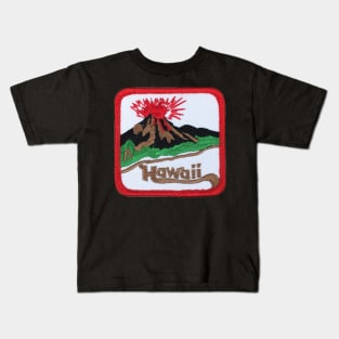 Hawaii Volcano Patch Kids T-Shirt